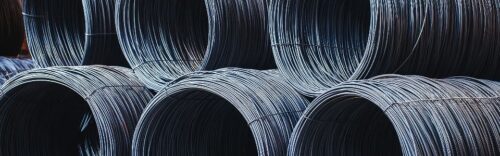 building armature are located in the warehouse of metallurgical products. Element of the constructional structure.